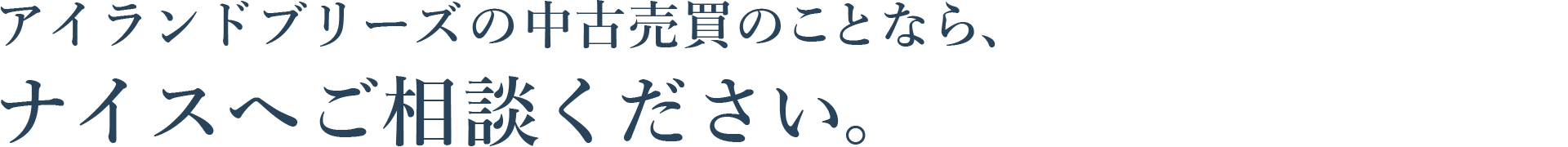 アイランドブリーズの中古売買のことなら、ナイスへご相談ください。